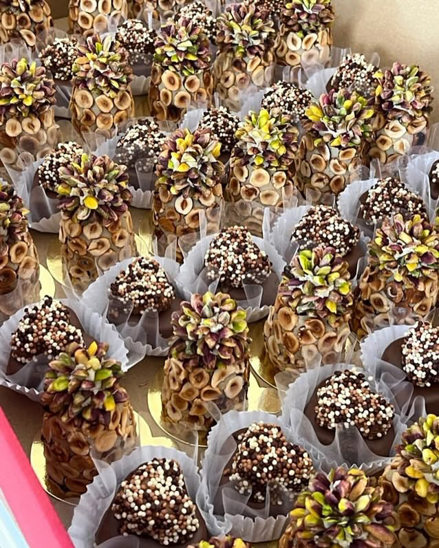 Bouchées aux fruits secs et éclats de pistache