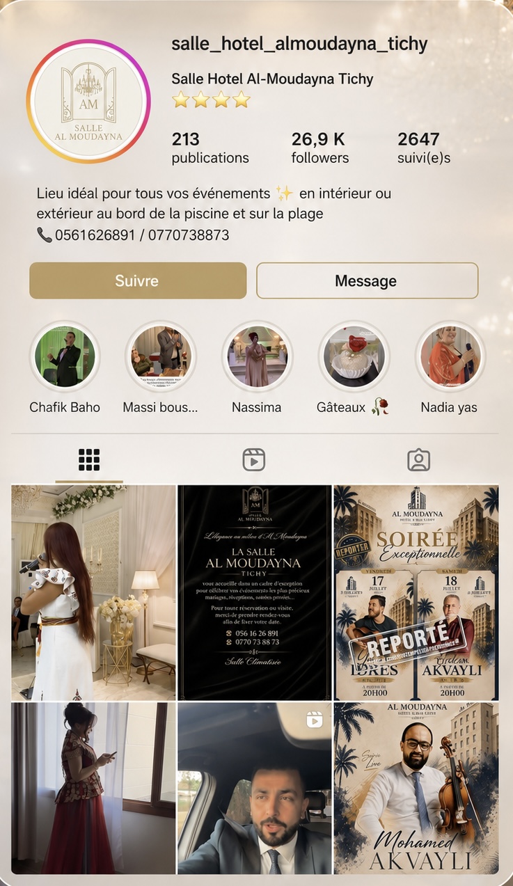 Notre page Instagram